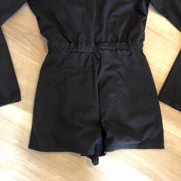 Lovers + Friends Black Long Sleeve, V Neck Romper Size Small - Picture 8 of 8